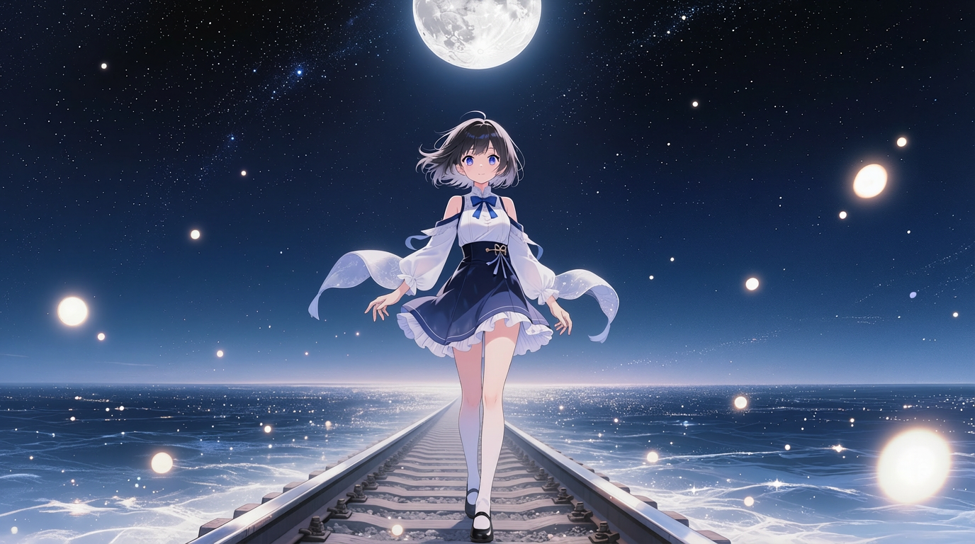 Moonlight Rail / Starry Sea Diver artwork